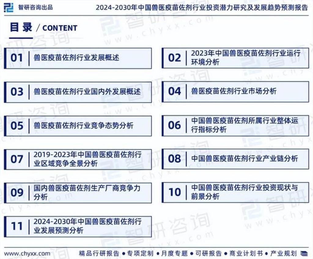 2024-2030年中国兽医疫苗佐剂行业投资潜力研究及发展趋势预测报告